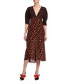 Printed Half-sleeve Silk