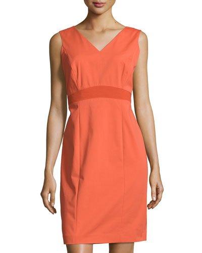 Nadine Sleeveless Sheath Dress, Flare