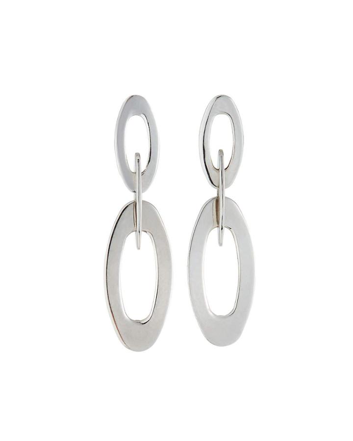 Mini Chic 'n Shine 18k White Gold Dangle Earrings