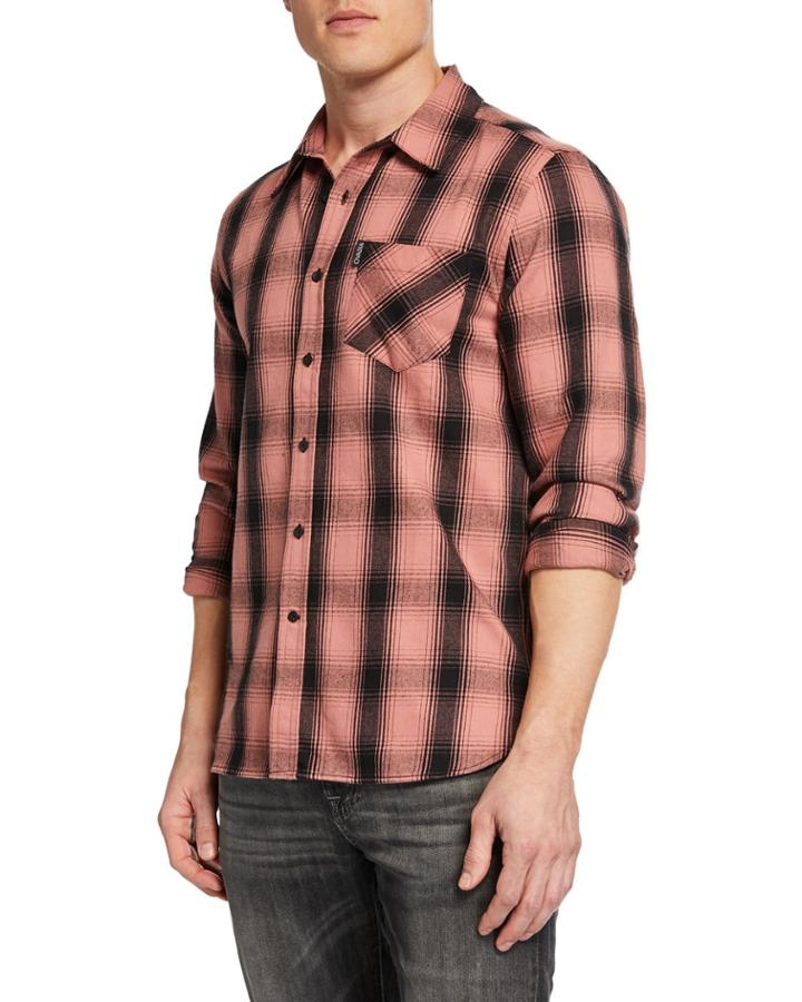 Casual Fit Max Plaid Button-front