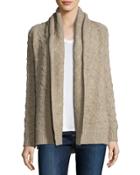 Tuck-stitch Knit Cardigan
