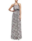 Halter-neck Maxi Dress W/