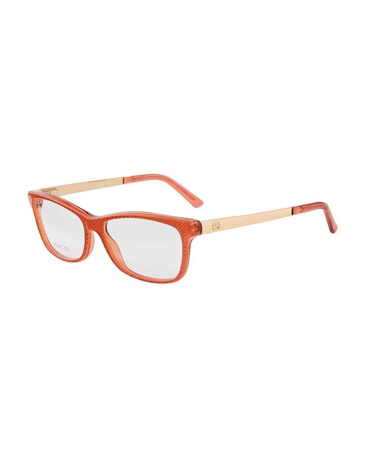 Rounded Acetate/metal Optical Glasses