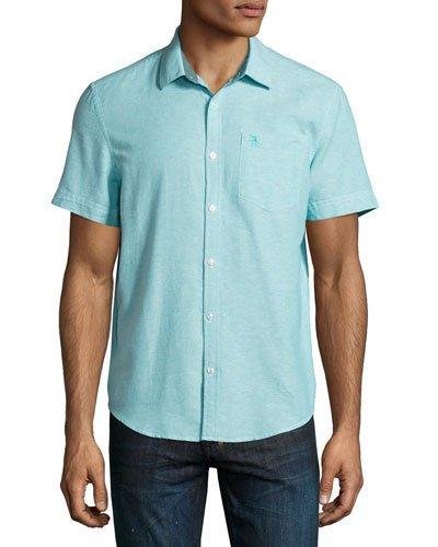 Short-sleeve Oxford