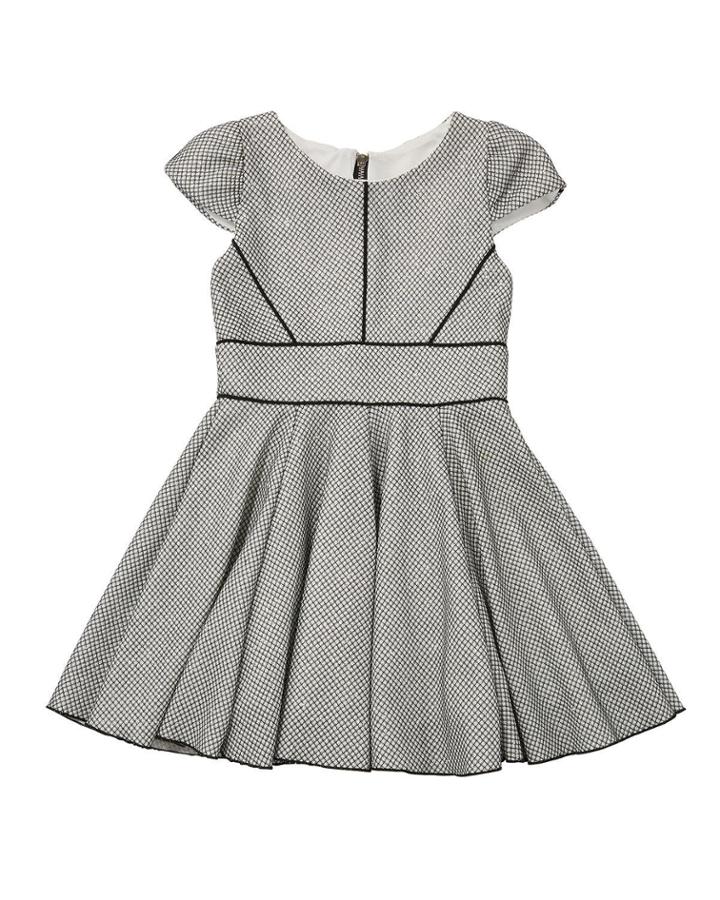 Piper Metallic Knit Swing Dress,