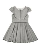 Piper Metallic Knit Swing Dress,