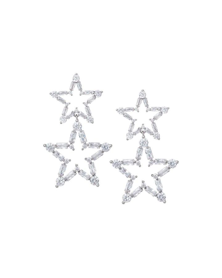 Double Star-drop Earrings