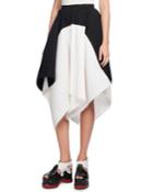 Pliss&eacute; Colorblock Asymmetric-hem