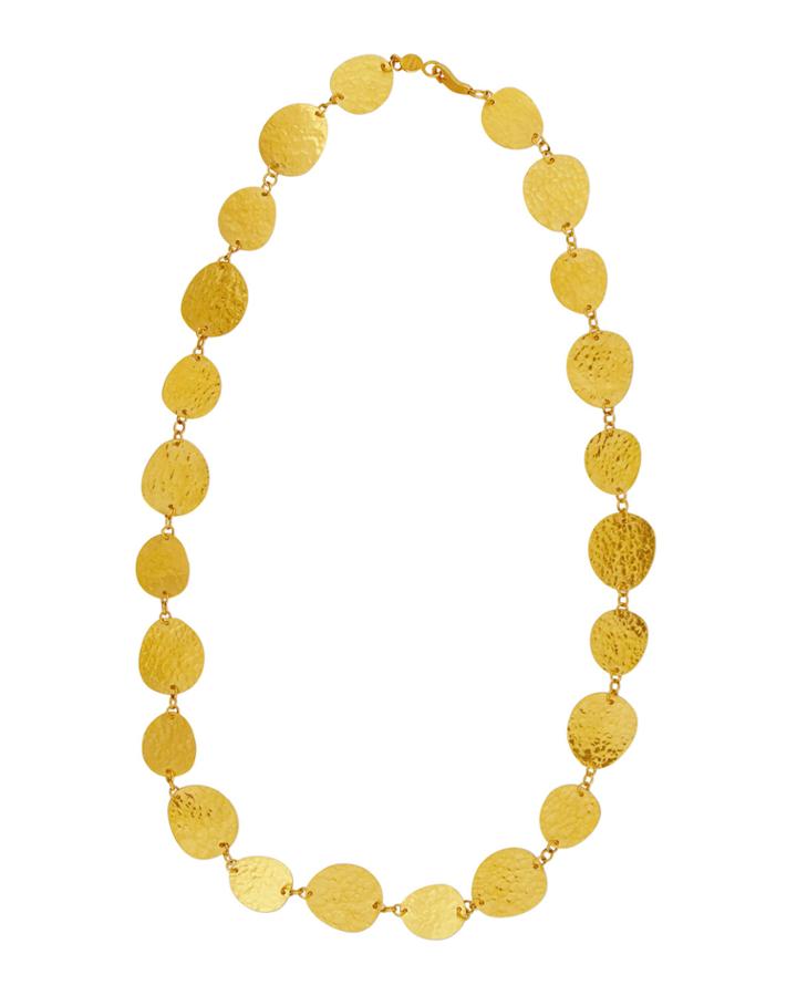 Contour 24k Gold All-around 1-strand Necklace,