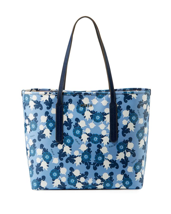 Ariana Medium Floral-print Leather Tote Bag