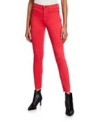 Le High Skinny Jeans W/ Raw-edge Hem