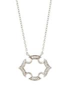 Malta 18k White Gold Diamond Pendant Necklace