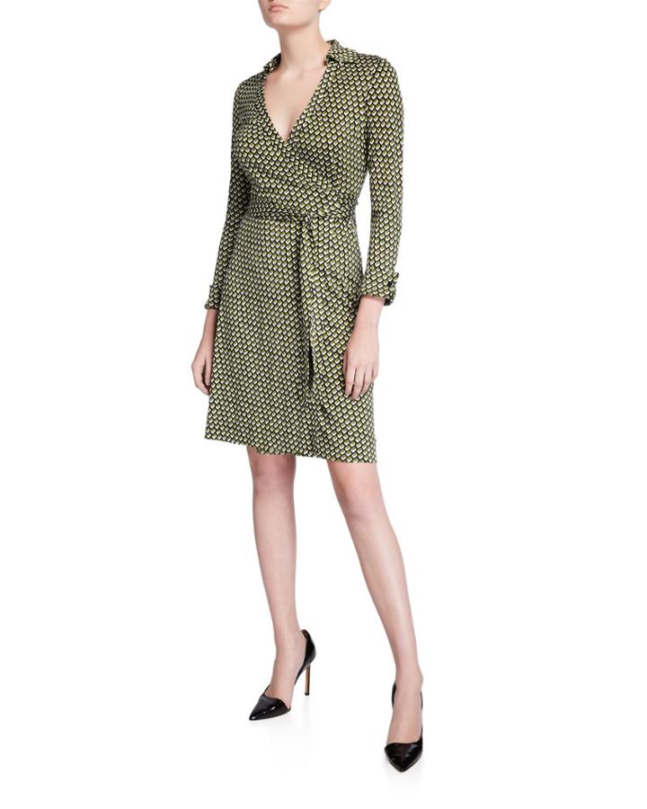 New Jeanne Two Geo-print Wrap Dress