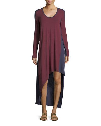 Long Sleeve Asymmetrical Hem