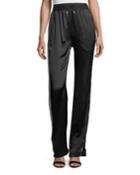 Tanley Silk Side-striped Jogger Pants