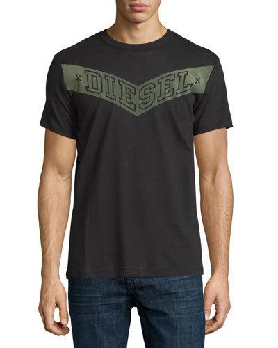 Short-sleeve Logo Tee, Black