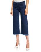 Lorainne Frayed Cropped Jeans