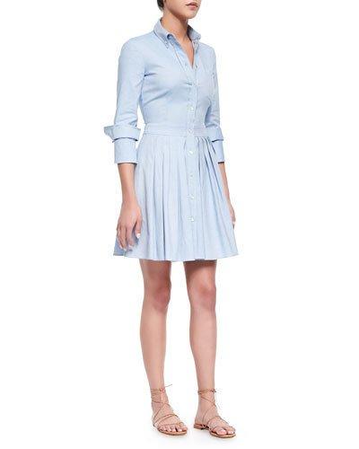 Oxford Double-cuff Shirtdress,