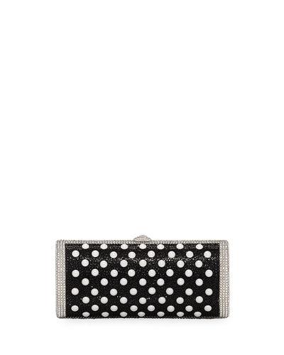 Cylinder Beaded East-west Clutch Bag