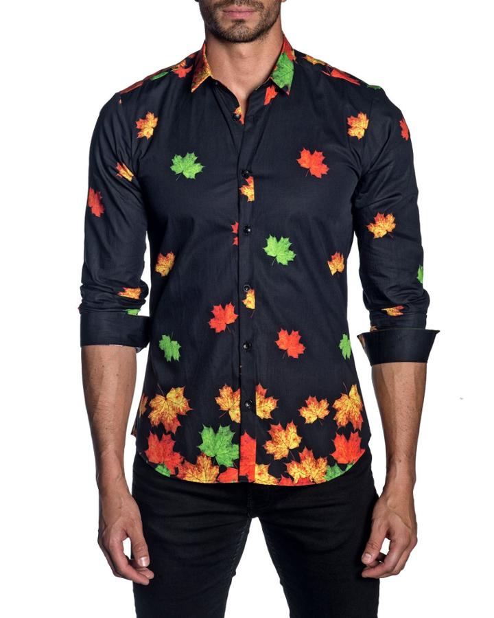 Men's Leaf Button-down