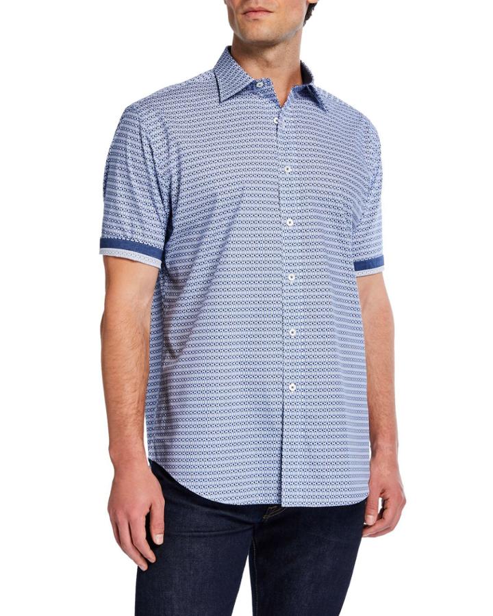 Men's Retro Short-sleeve Cotton