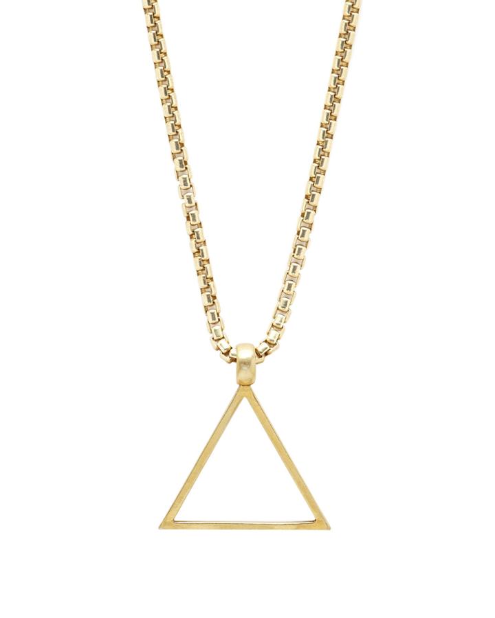 Men's Triangular Pendant Necklace