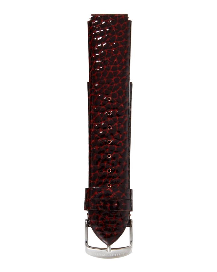 18mm Lizard Watch Strap, Chocolate