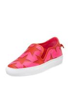 Two-tone Star Skate Sneaker, Pink/red