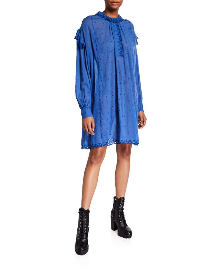 Long-sleeve Cotton Dress