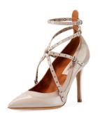 Patent Leather Grommet-strap Pump,