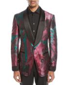 Oil-pattern Silk Dinner Jacket