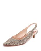 Stephanie Glitter Embellished Slingback Pumps