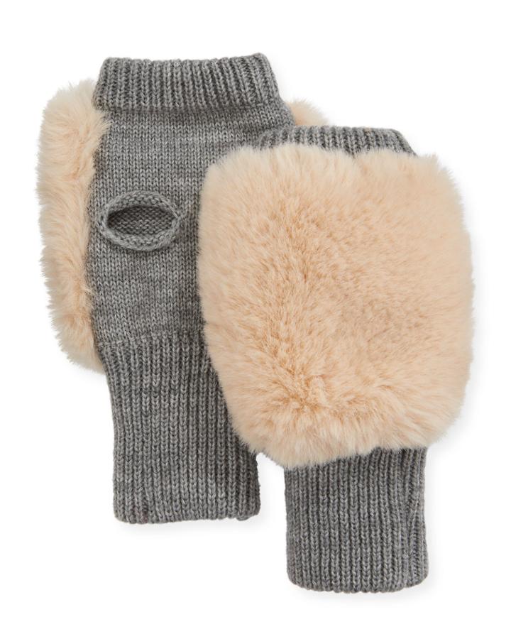 Fingerless Faux-fur