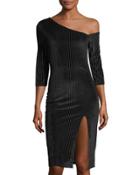 Melody One-shoulder Velvet Dress