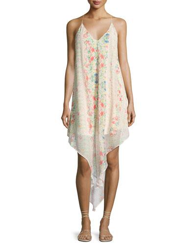 Ashley Asymmetric-hem Dress,