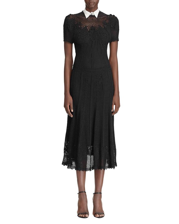 Handknit Crocheted Dress With