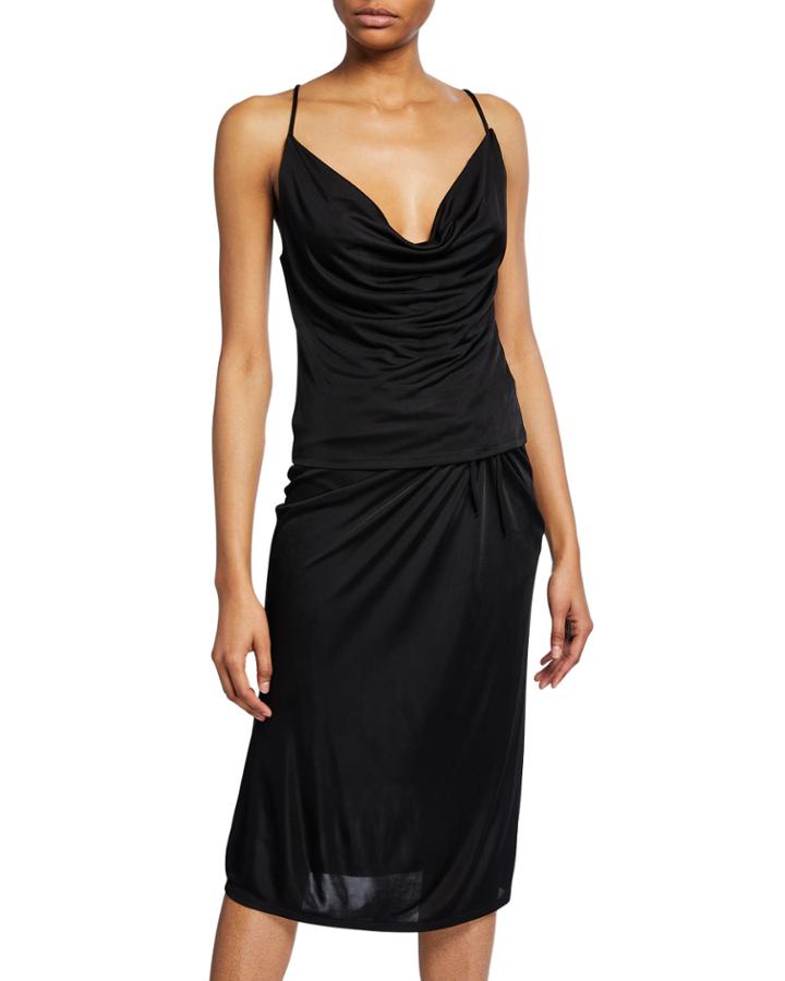 Cowl-neck Cross-back Camisole
