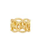 Sueno 18k Open Circle Band Ring W/ Diamonds,