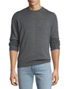 Men's Long-sleeve Wool-blend Pullover