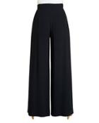 Ludlow Wide-leg Crepe Pants, Black