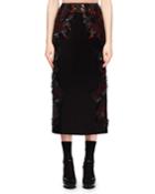 Shine Embroidered A-line Sateen