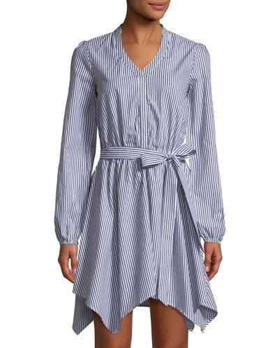 Menswear-style Belted Dress