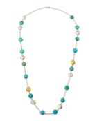 Limited Edition Long-station Necklace, Turquoise