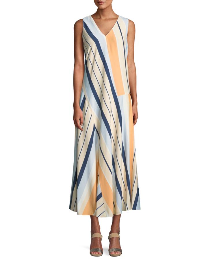 Divinity Striped Drop-waist