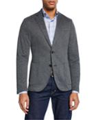 Men's Two-button Knit Blazer