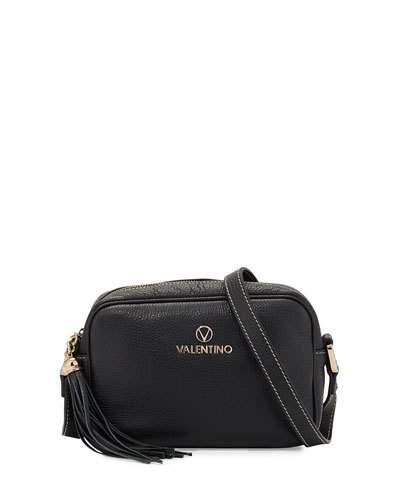 Lise Leather Crossbody Bag, Black
