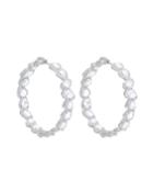 18k White Gold Diamond-hoop Earrings