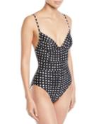 U-wire Spotted One-piece Lingerie