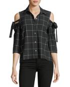 Mindy Cold-shoulder Top