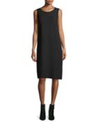 Matte Crepe Sweater Dress W/links